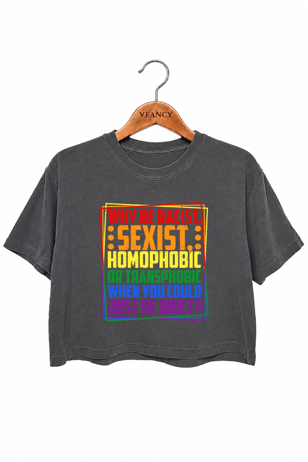 Why be question crop top