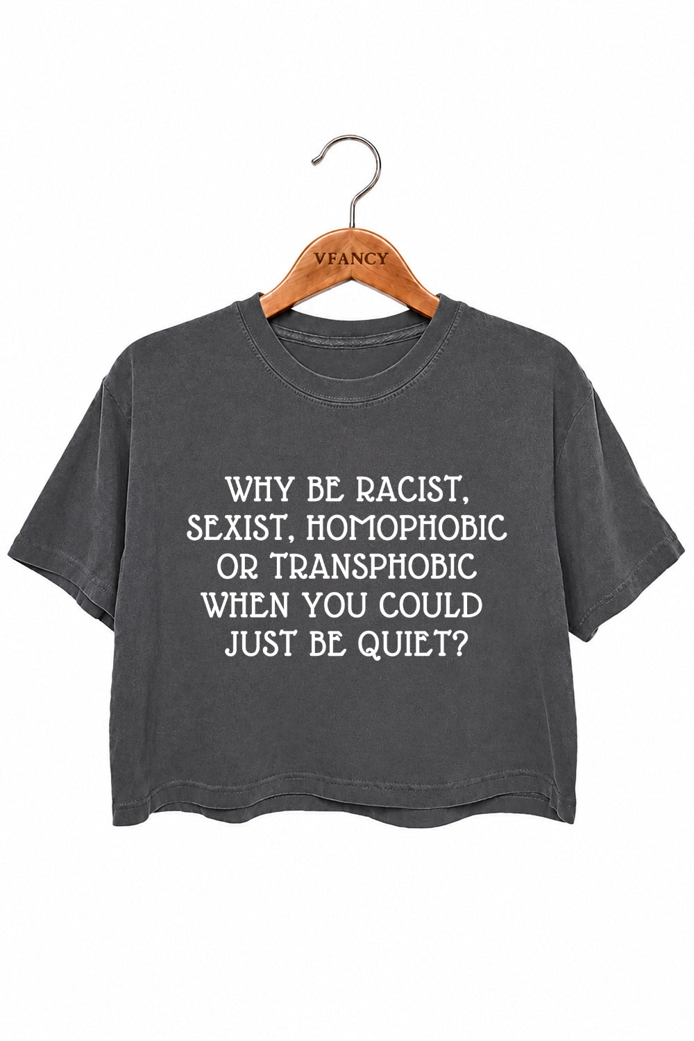 Why be question saying crop top