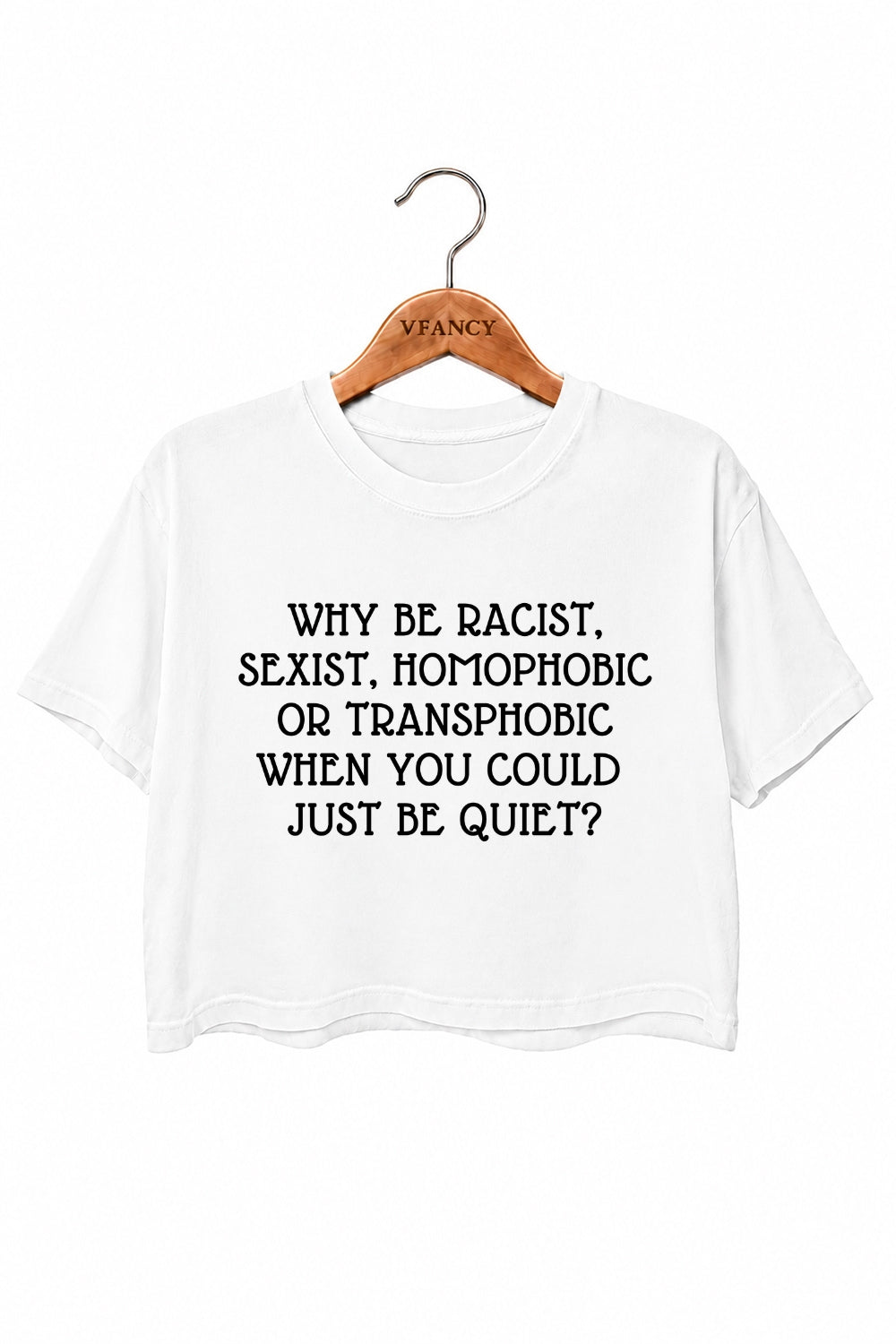 Why be question saying crop top