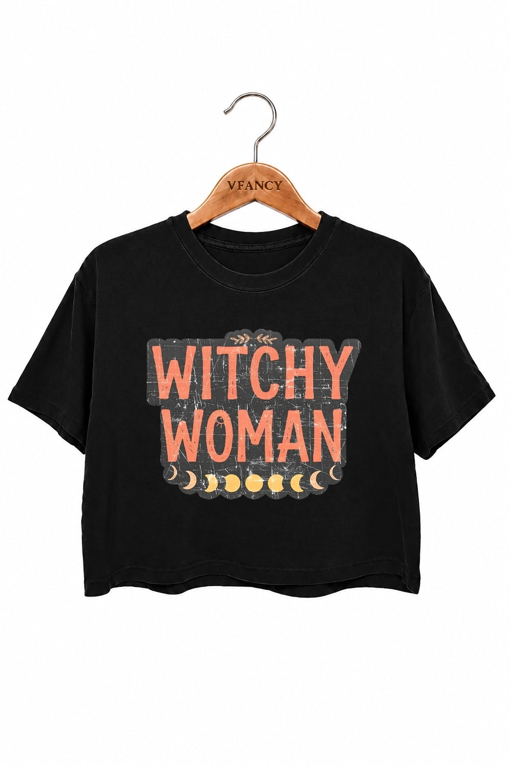 Witch women moon crop top