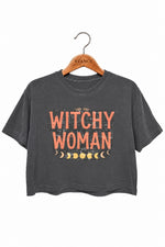 Witch women moon crop top