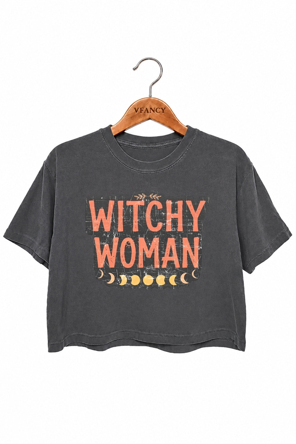 Witch women moon crop top