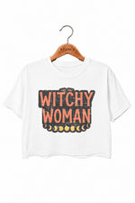 Witch women moon crop top
