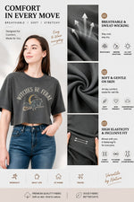 Witches be feral crop top