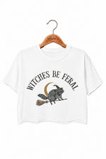 Witches be feral crop top