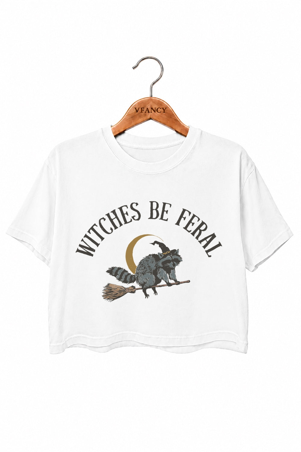 Witches be feral crop top