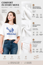 Witches be feral raccoon crop top