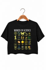 Women in science crop top