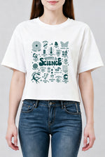 Women in science cute crop top