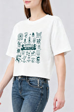 Women in science cute crop top