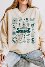Women in science cute sweatshirt