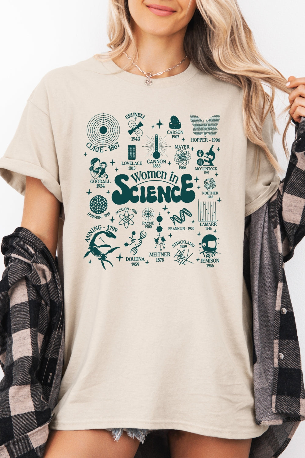 Women in science cute tee