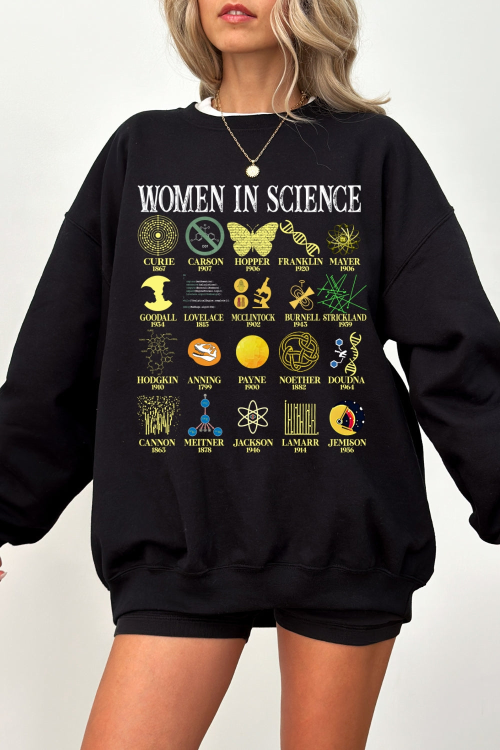 Women in science sweatshirt