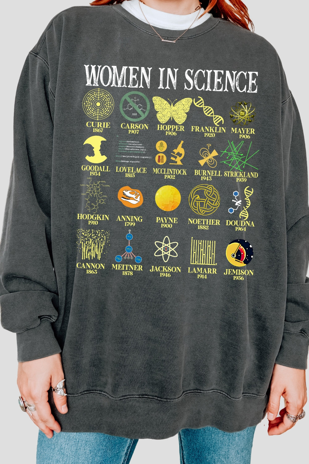Women in science sweatshirt