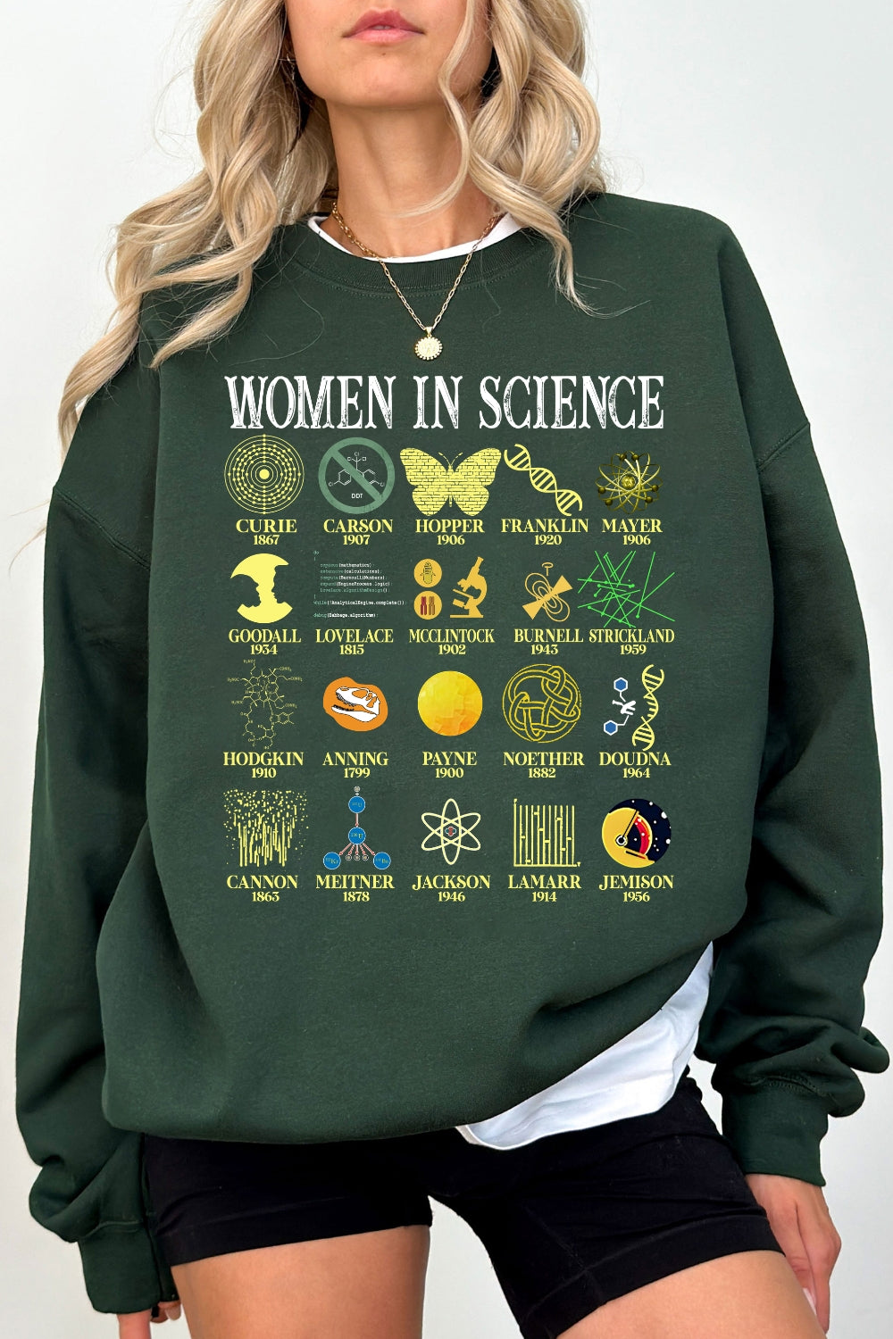 Women in science sweatshirt