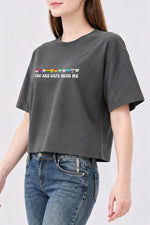 You are safe with me crop top