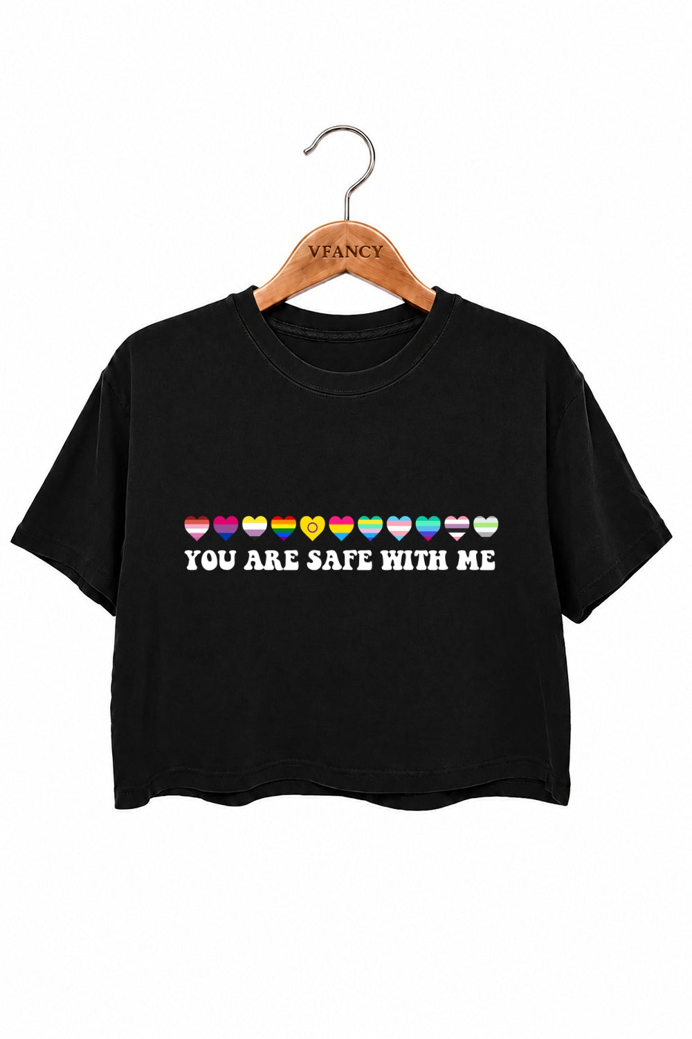 You are safe with me crop top