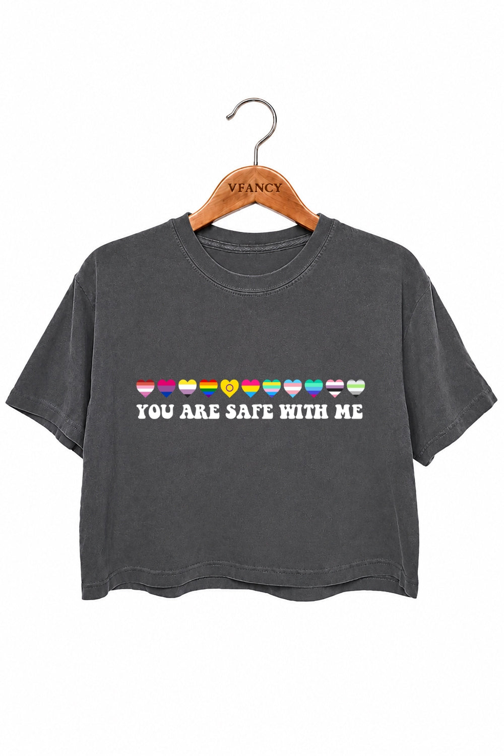 You are safe with me crop top
